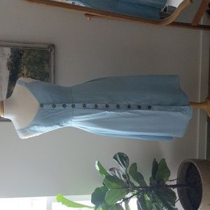 Blue Japna Button Down Midi Dress size medium